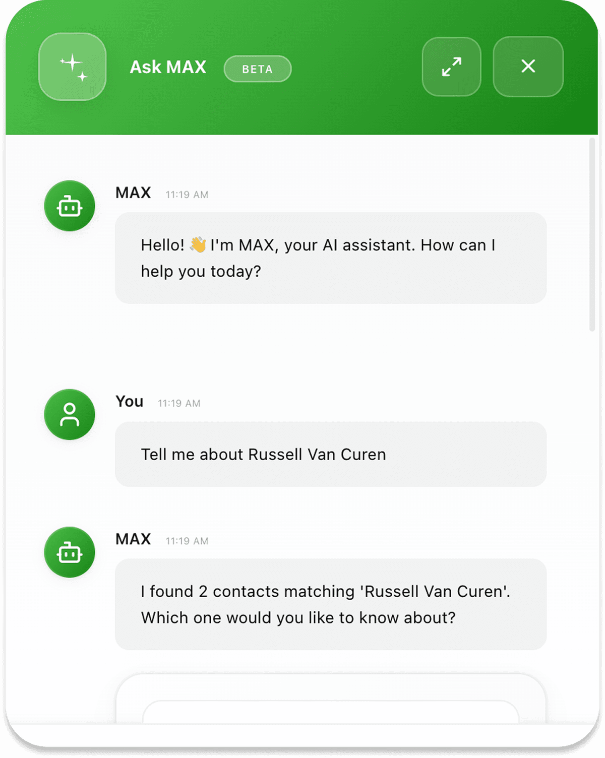 MAX.AI Assistant